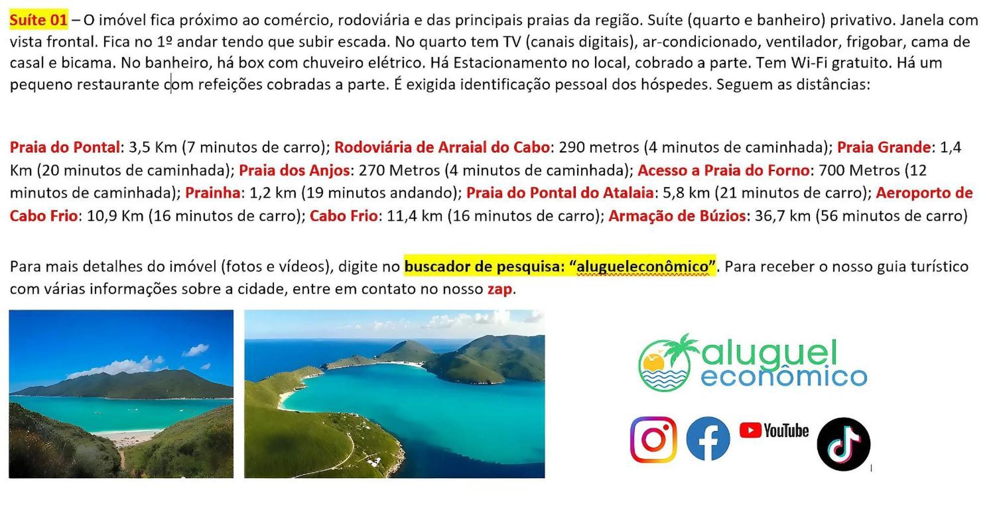 Arraial Do Cabo - Recanto Das Tartarugas - Aluguel Economico מראה חיצוני תמונה